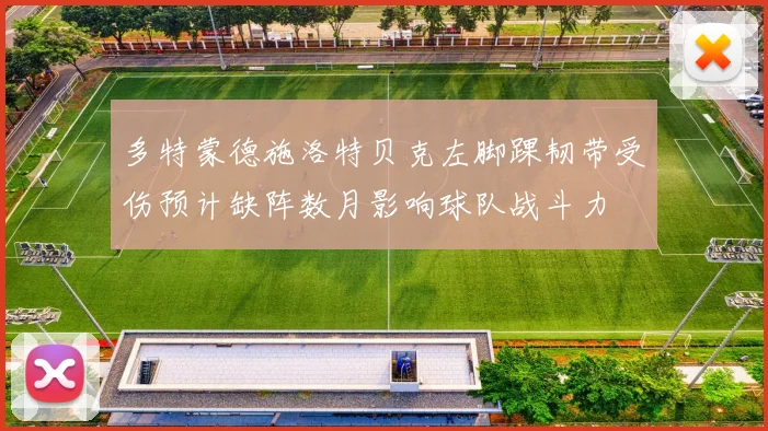 多特蒙德施洛特贝克左脚踝韧带受伤预计缺阵数月影响球队战斗力